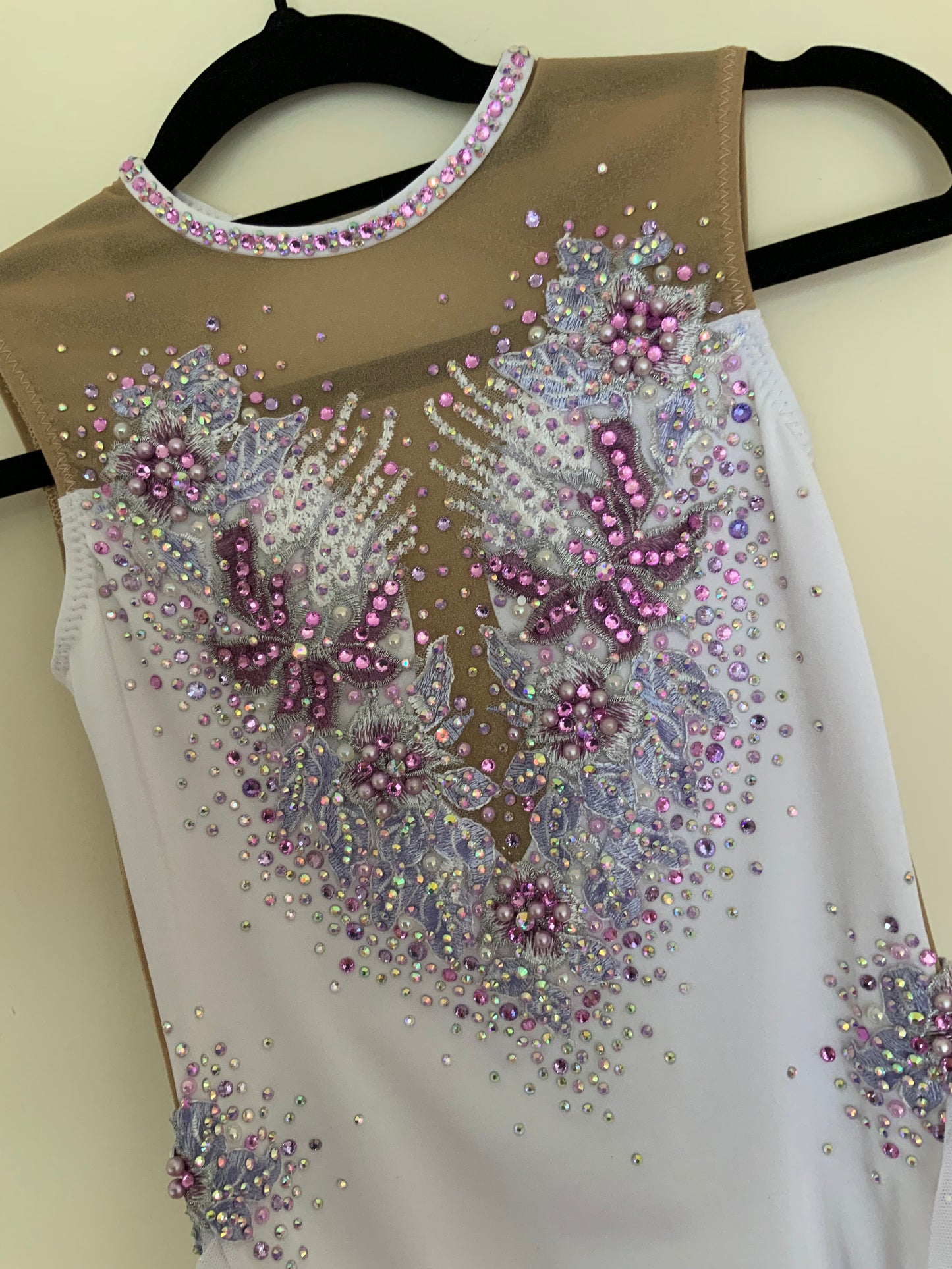White and Lavender Lyrical size 10