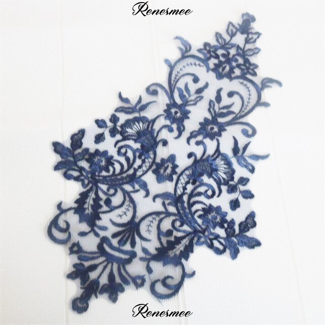Embroidered Large Lace Applique - #5 - 12 Colours