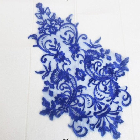 Embroidered Large Lace Applique - #5 - 12 Colours