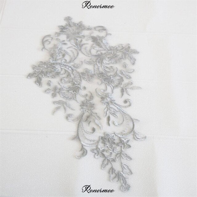 Embroidered Large Lace Applique - #5 - 12 Colours