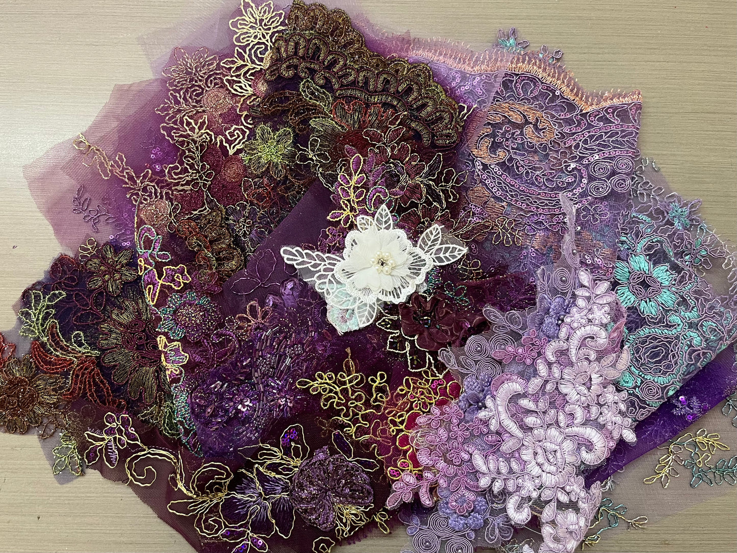 Lace Remnants -Purple