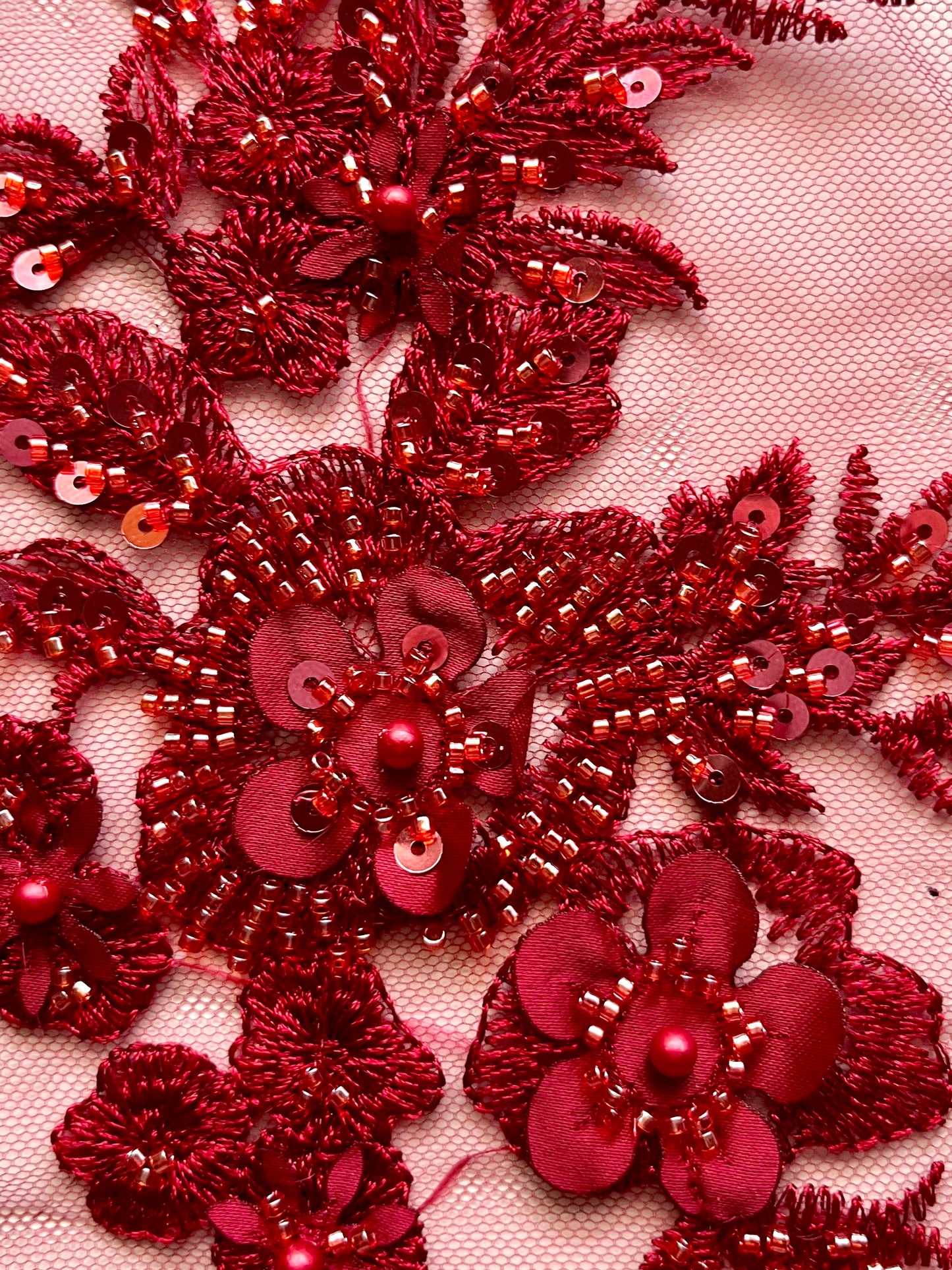 Beaded Appliqué Posy #2 - 3D#