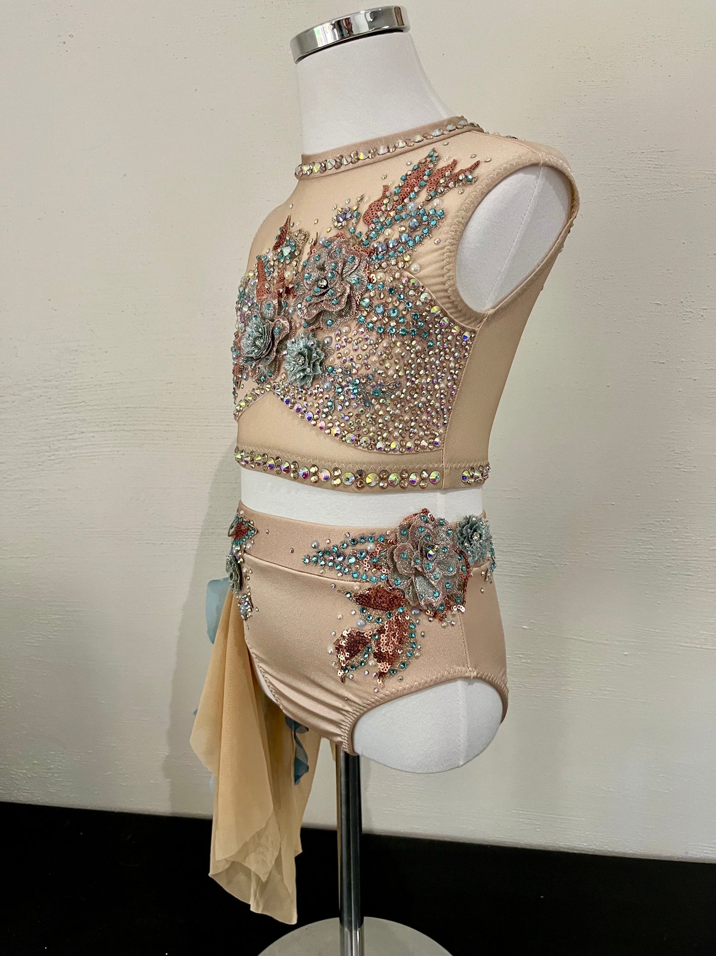Teal and Rose Gold Lyrical Size 6