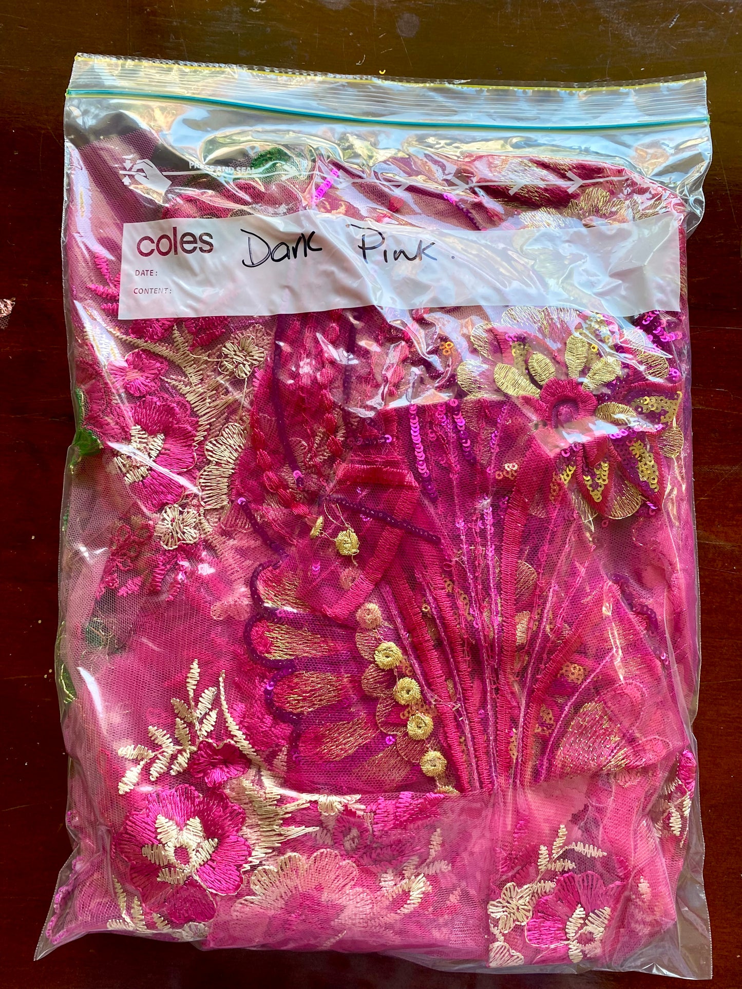 Lace Remnants -Dark Pink Mix