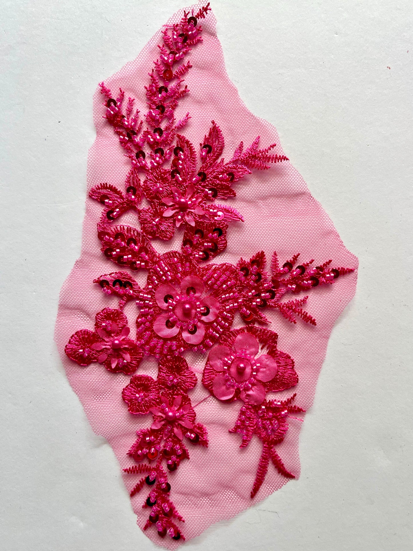 Beaded Appliqué Posy #1 - 3D#