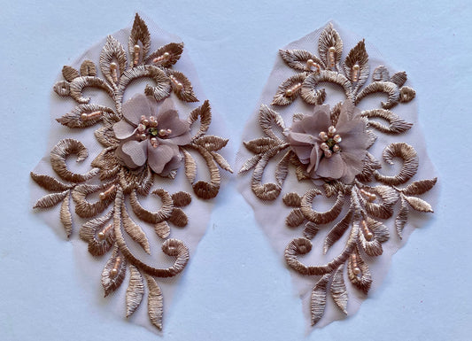 Dusky Pink Applique #10 - 3D#100
