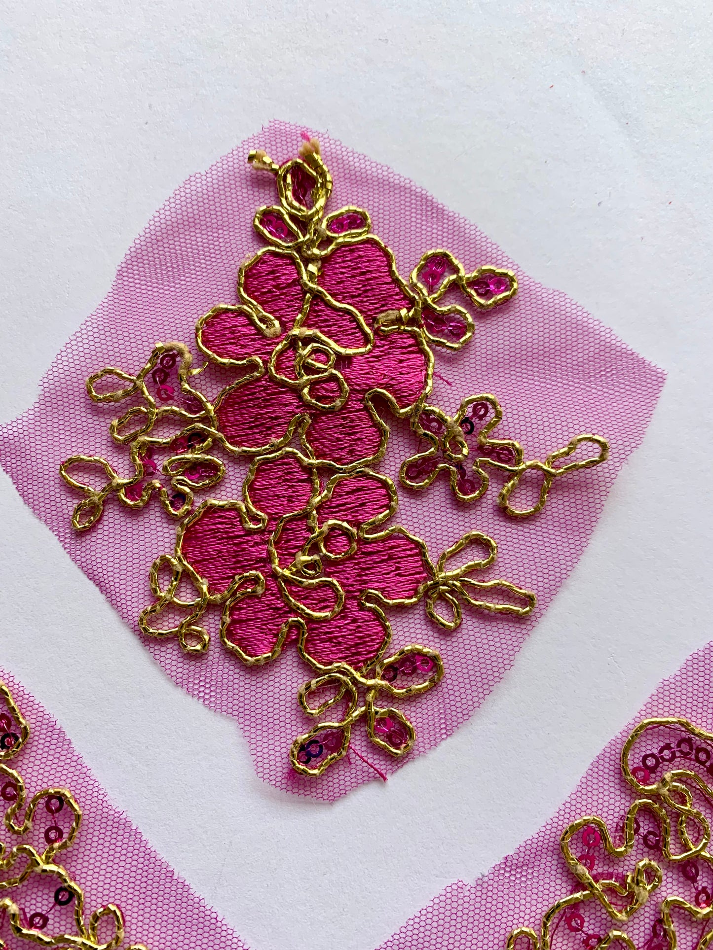 Bella Lace Border - Fuchsia