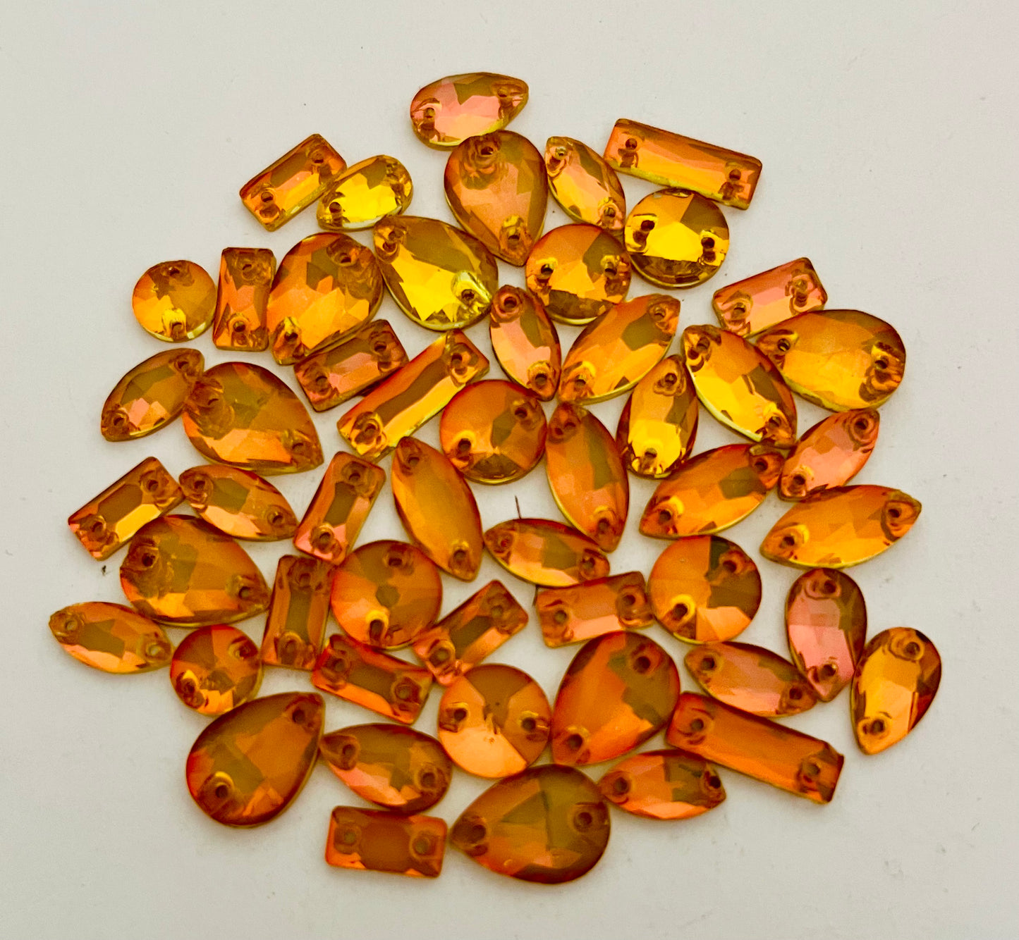 Mocha Opal Fire Topaz - Mixed Glass Shapes