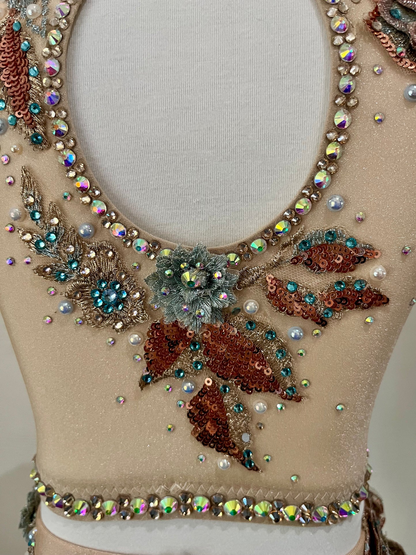 Teal and Rose Gold Lyrical Size 6