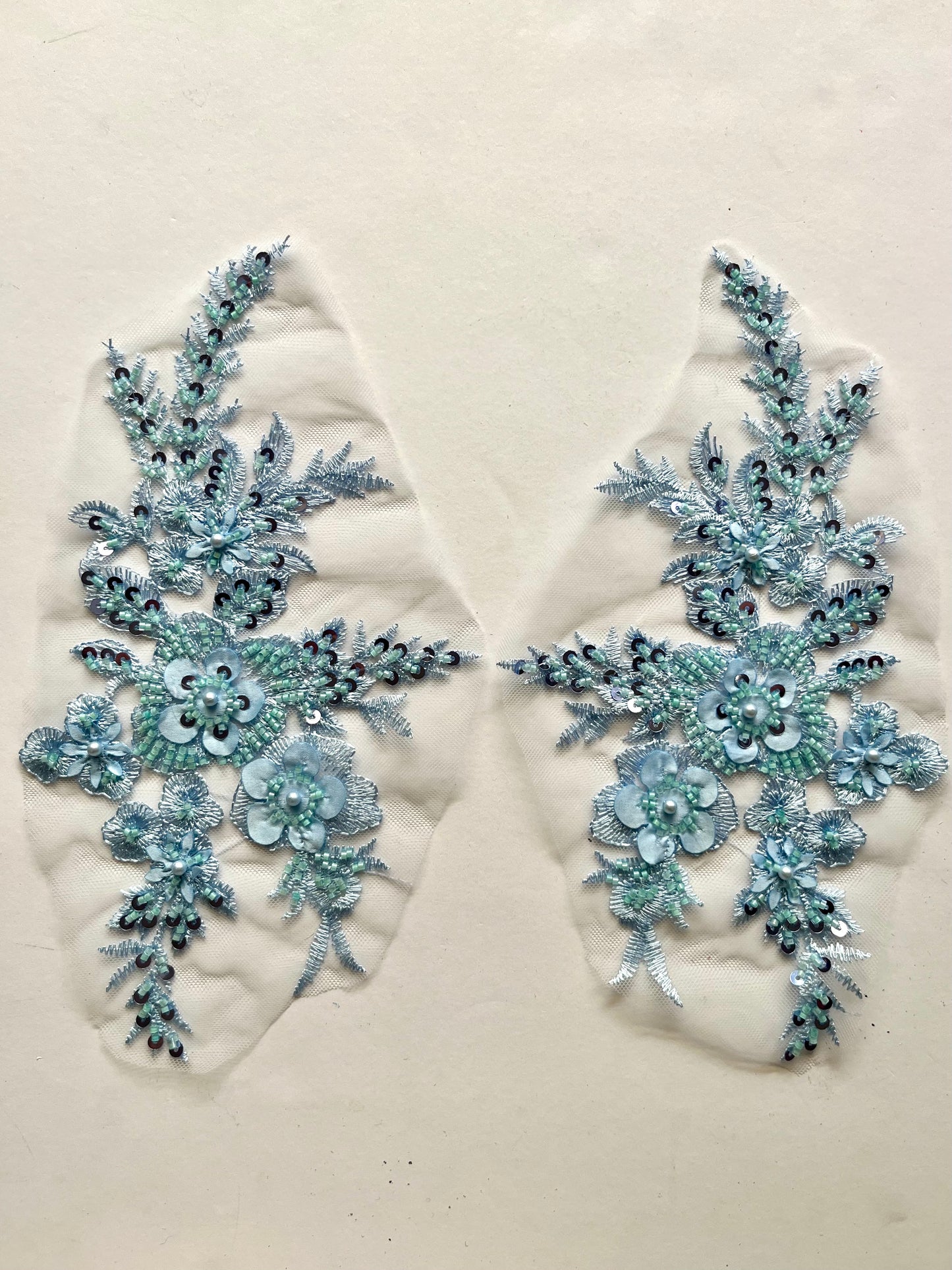 Beaded Appliqué Posy #1 - 3D#