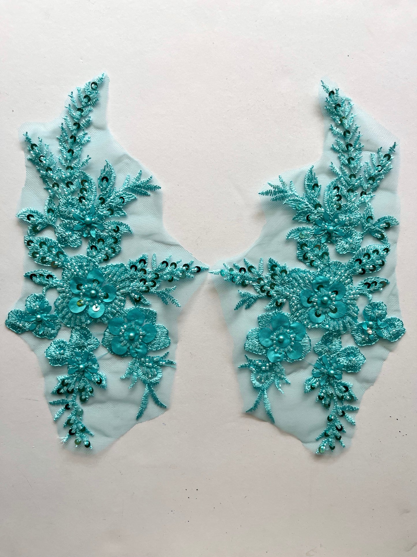 Beaded Appliqué Posy #1 - 3D#