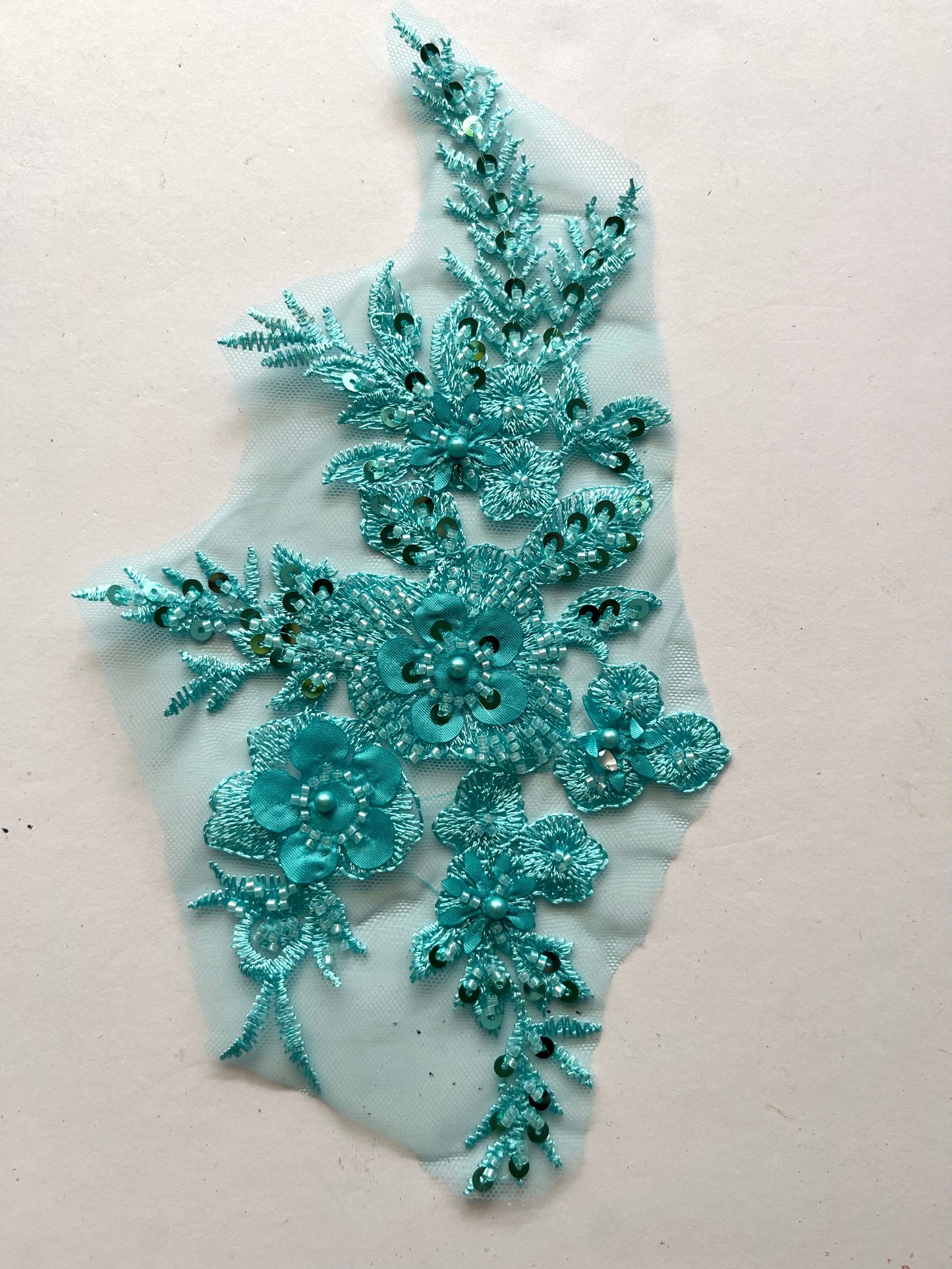 Beaded Appliqué Posy #1 - 3D#