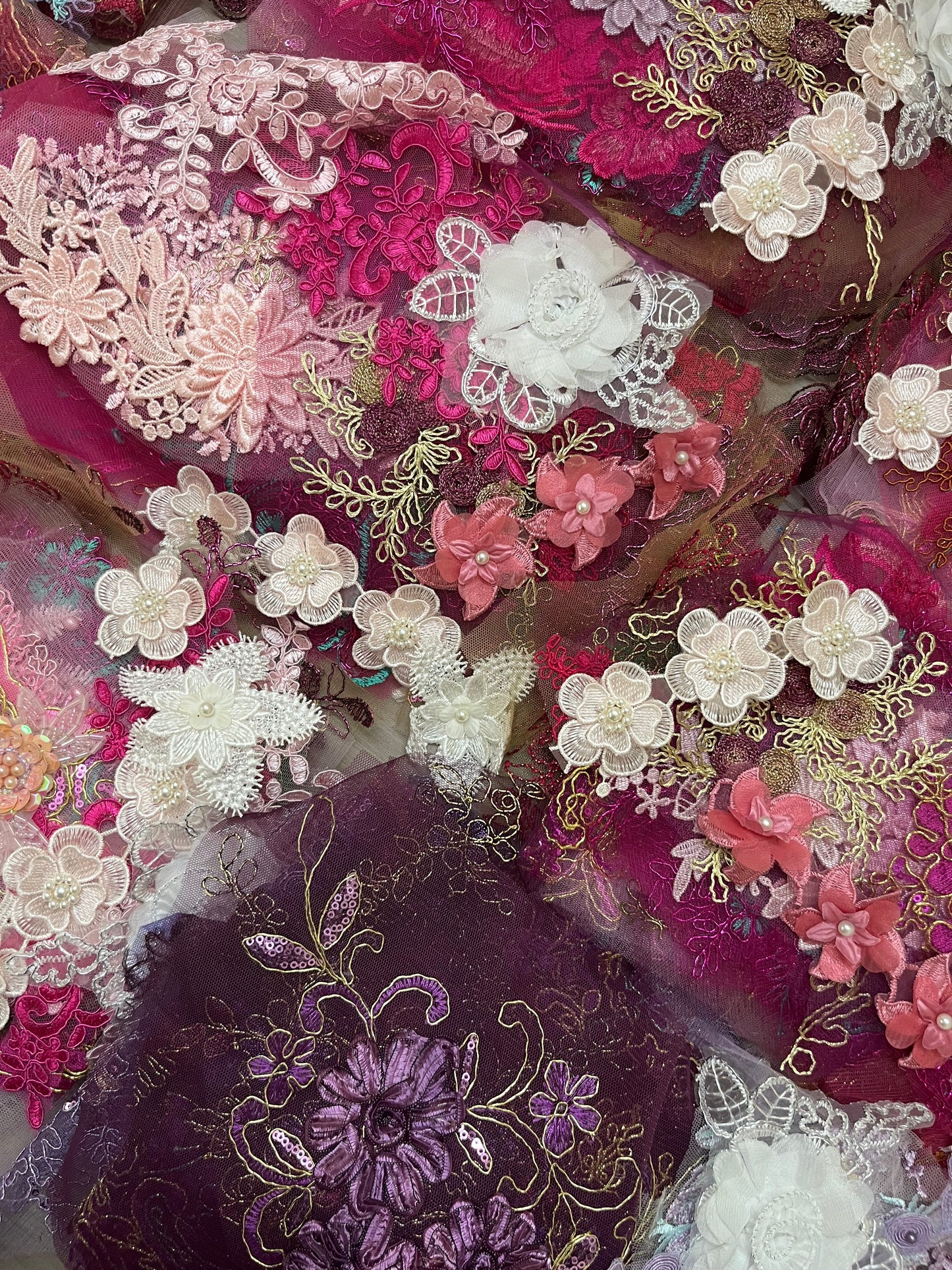 Lace Remnants - Pink