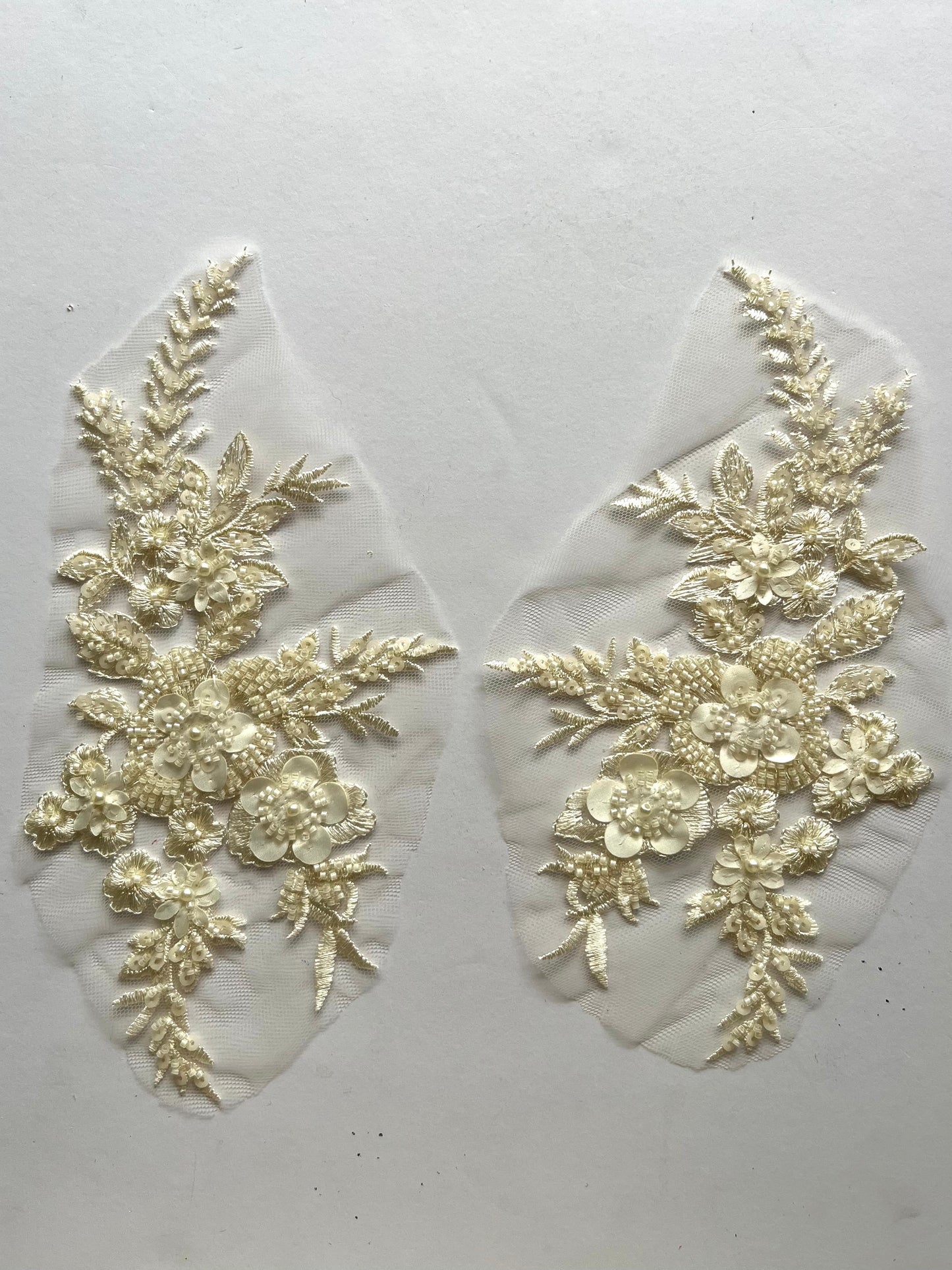 Beaded Appliqué Posy #1 - 3D#
