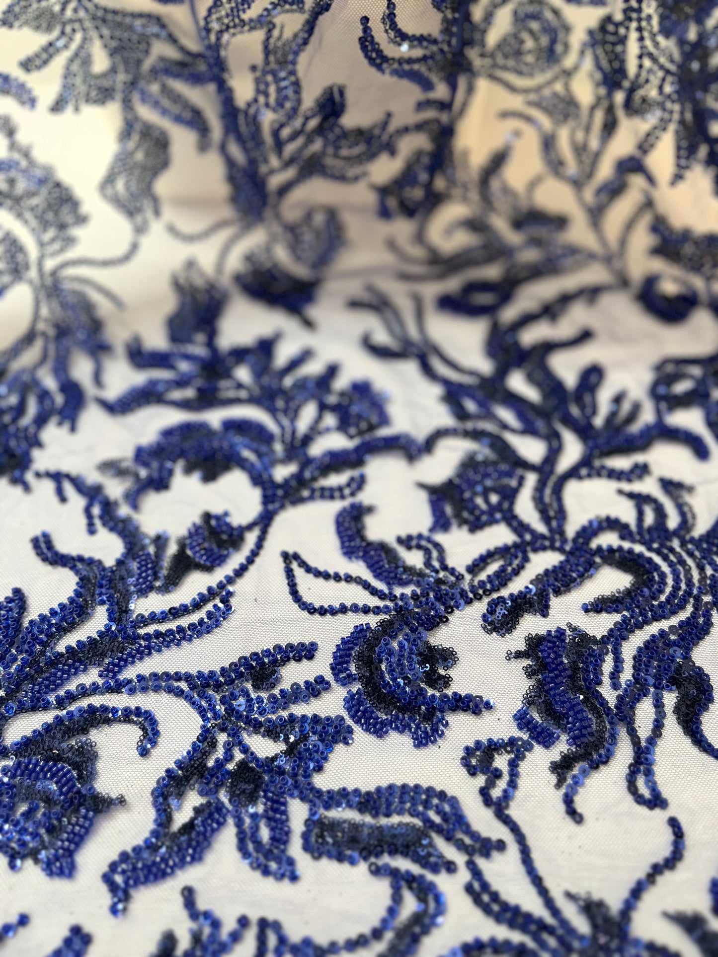 Royal Blue Beaded