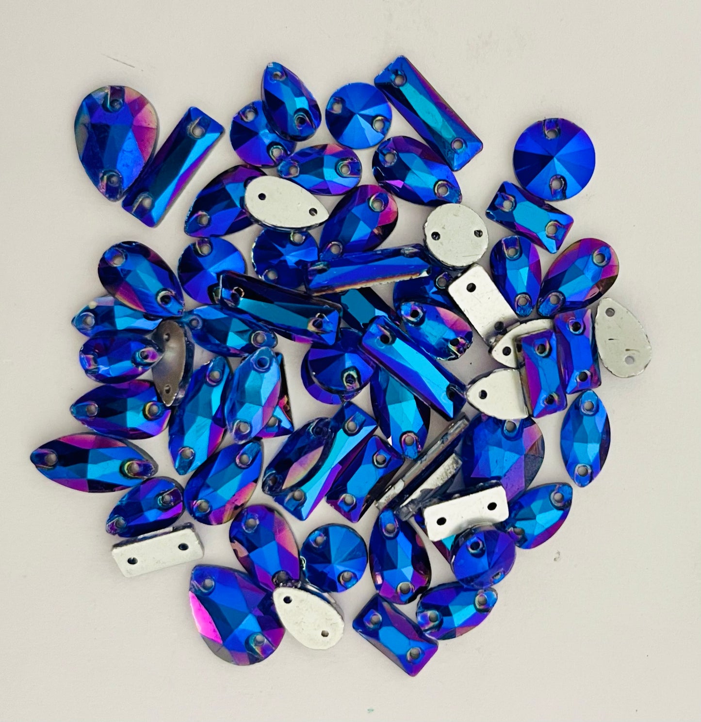 Amethyst AB - Mixed Glass Shapes
