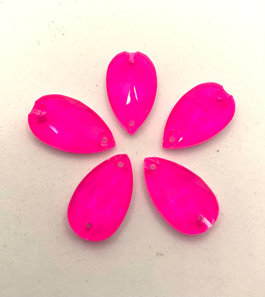 K9 Neon Hot Pink Teardrop