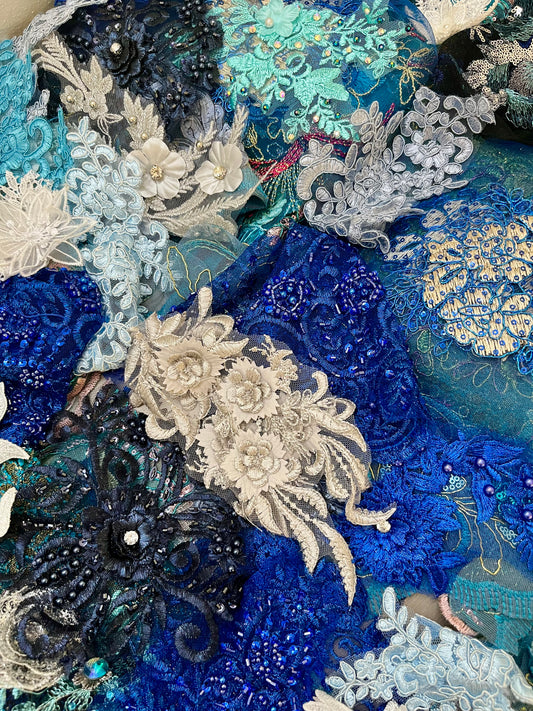 Lace Remnants -Blue #1
