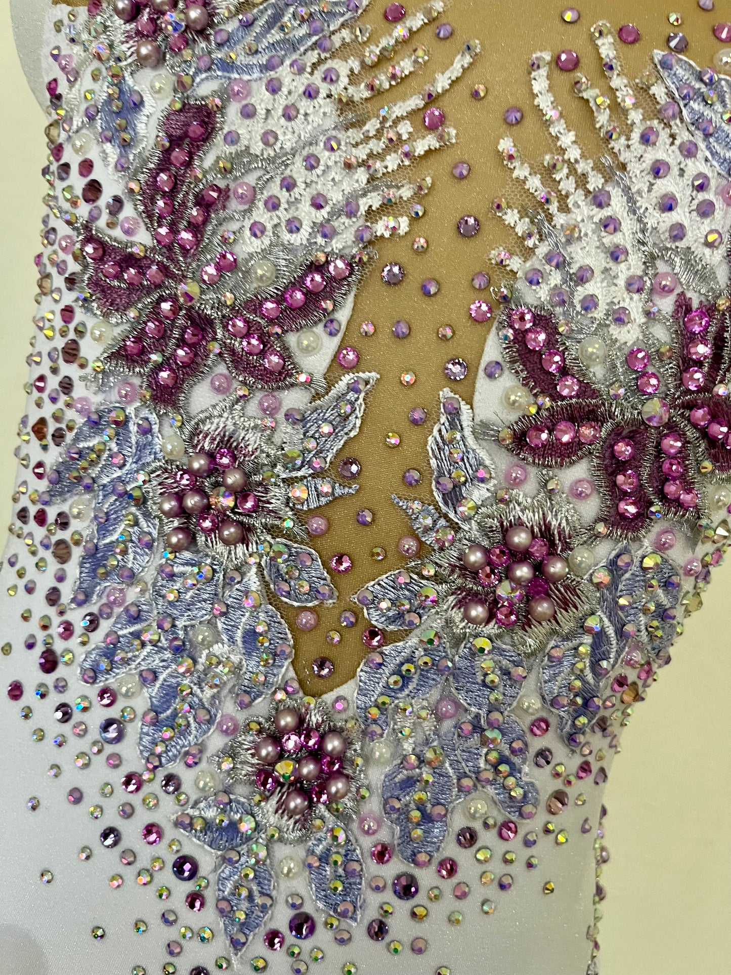 White and Lavender Lyrical size 10