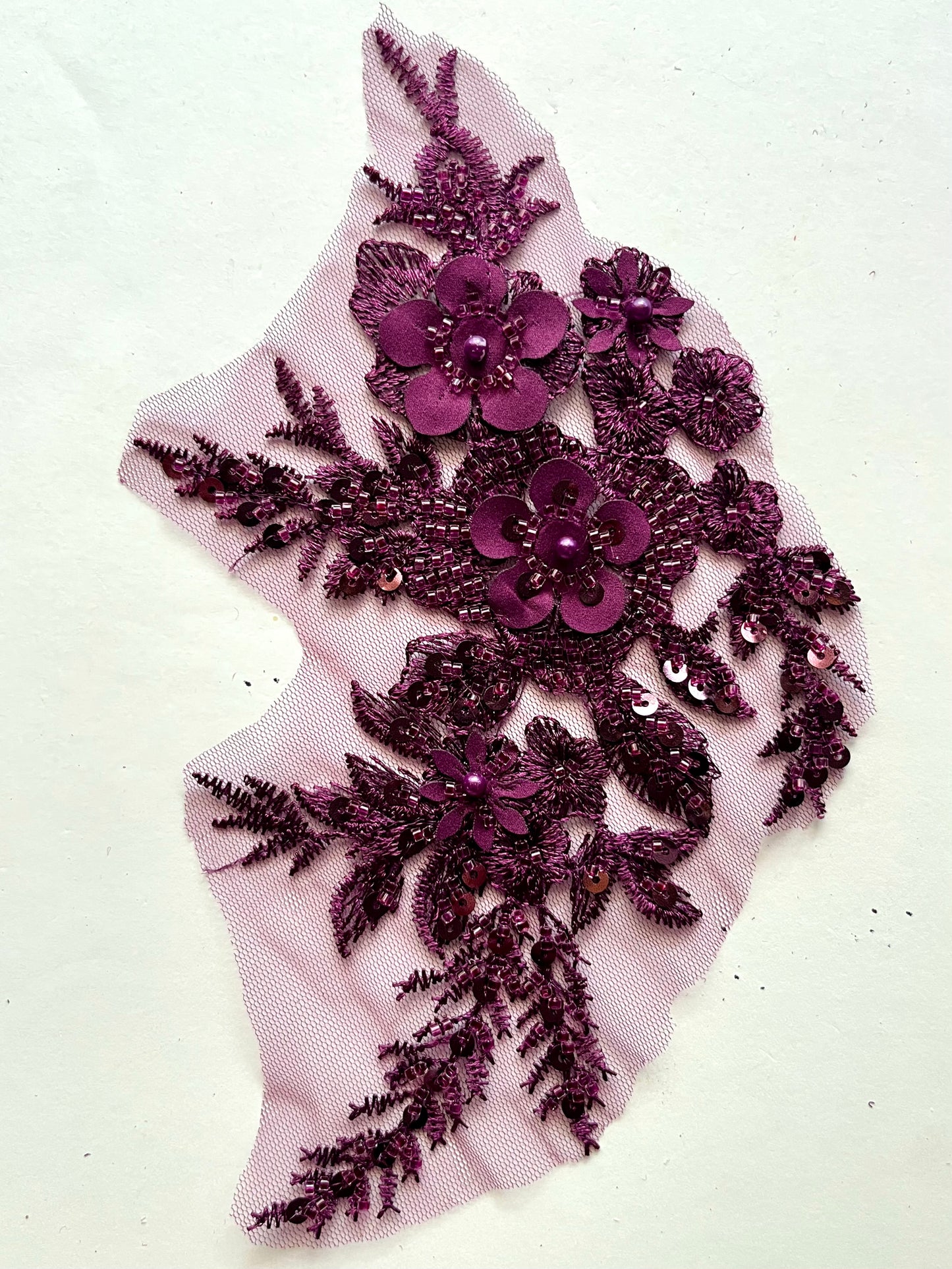 Beaded Appliqué Posy #2 - 3D#