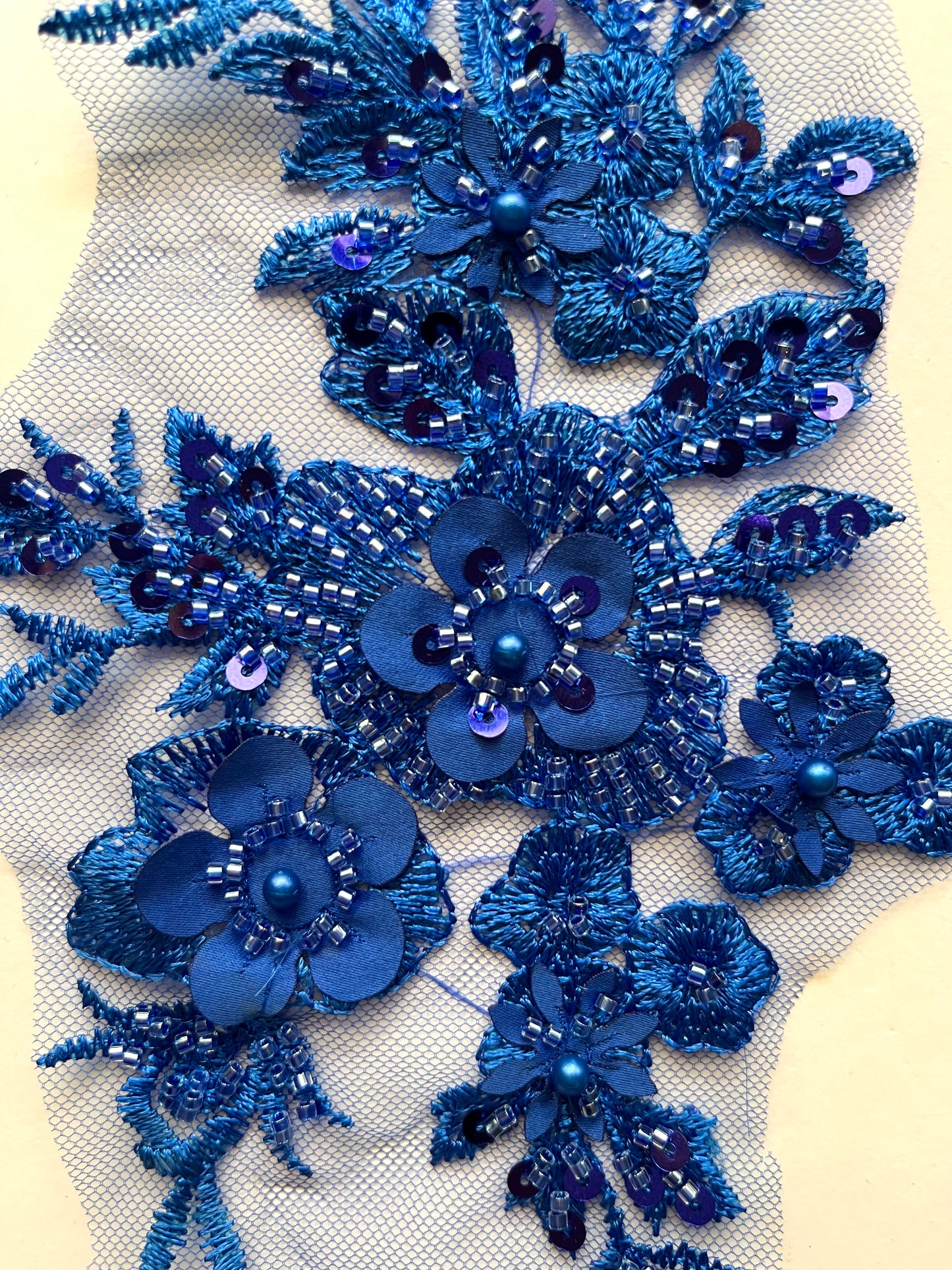 Beaded Appliqué Posy #1 - 3D#