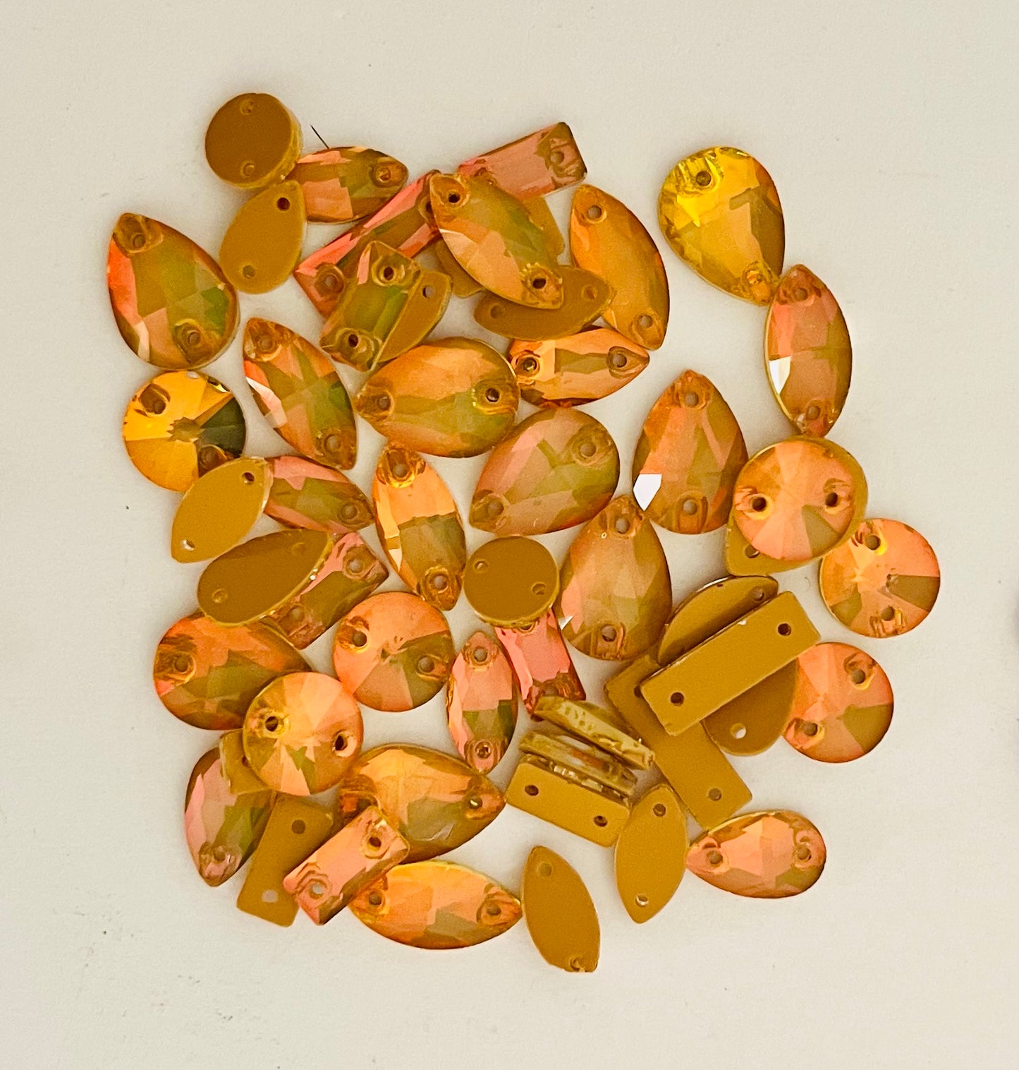 Mocha Opal Fire Topaz - Mixed Glass Shapes