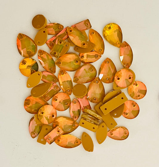 Mocha Opal Topaz - Mixed Glass Shapes
