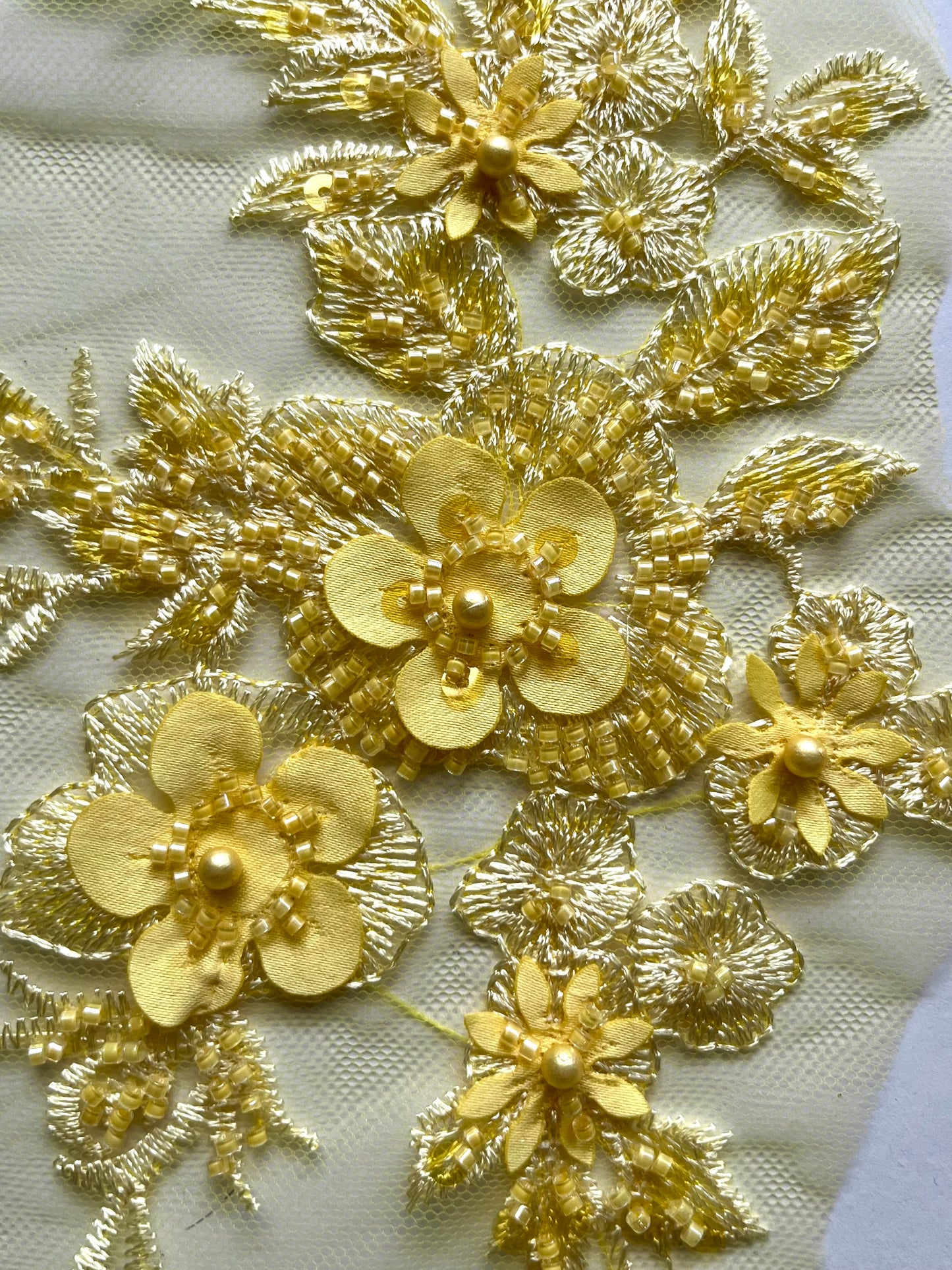 Beaded Appliqué Posy #1 - 3D#