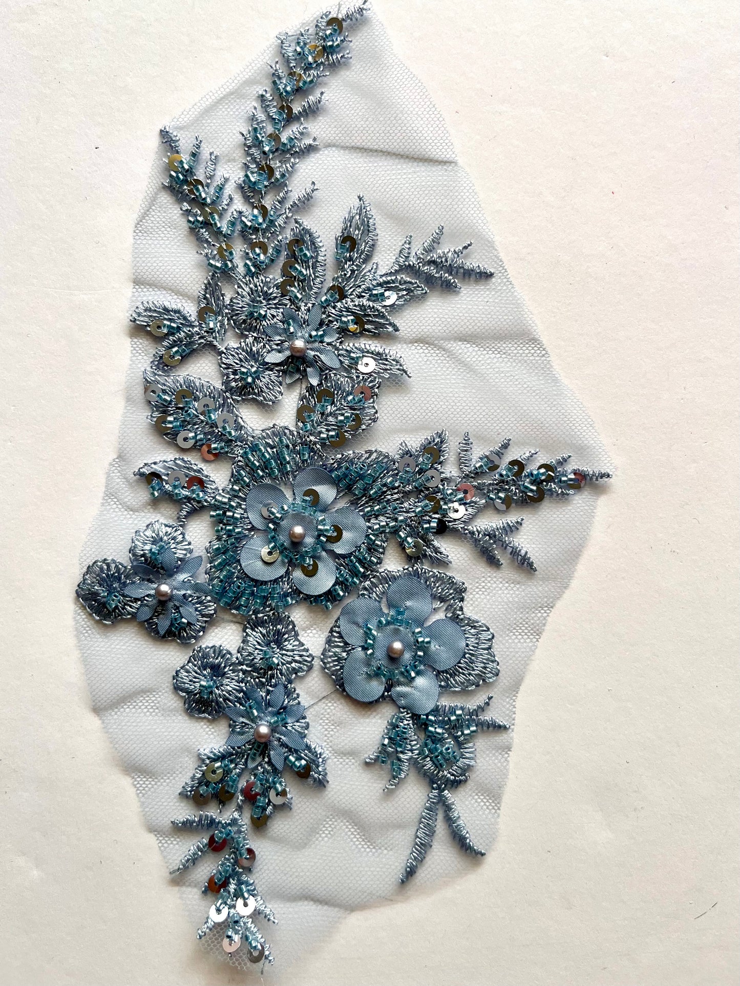 Beaded Appliqué Posy #1 - 3D#