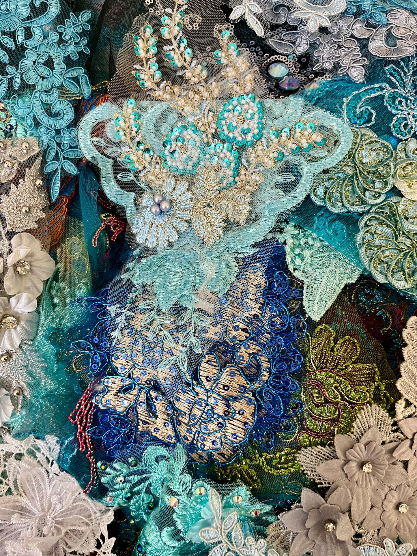 Lace Remnants -Blue #1