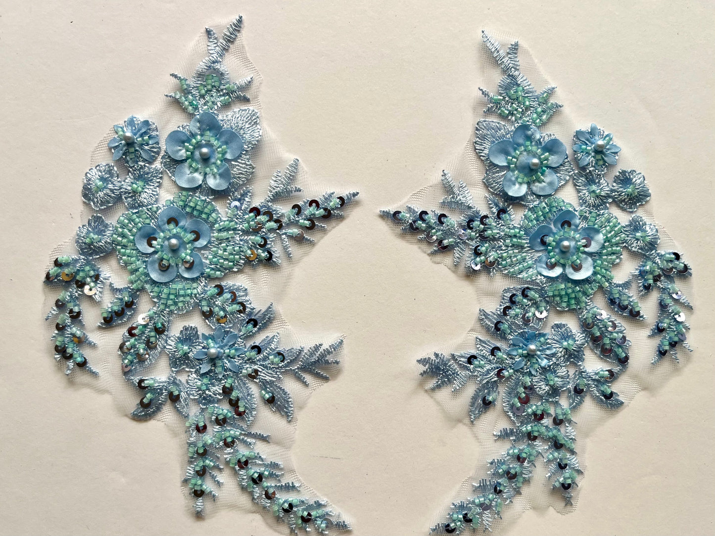 Beaded Appliqué Posy #2 - 3D#