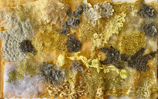 Lace Remnants -#15 Gold and Silver