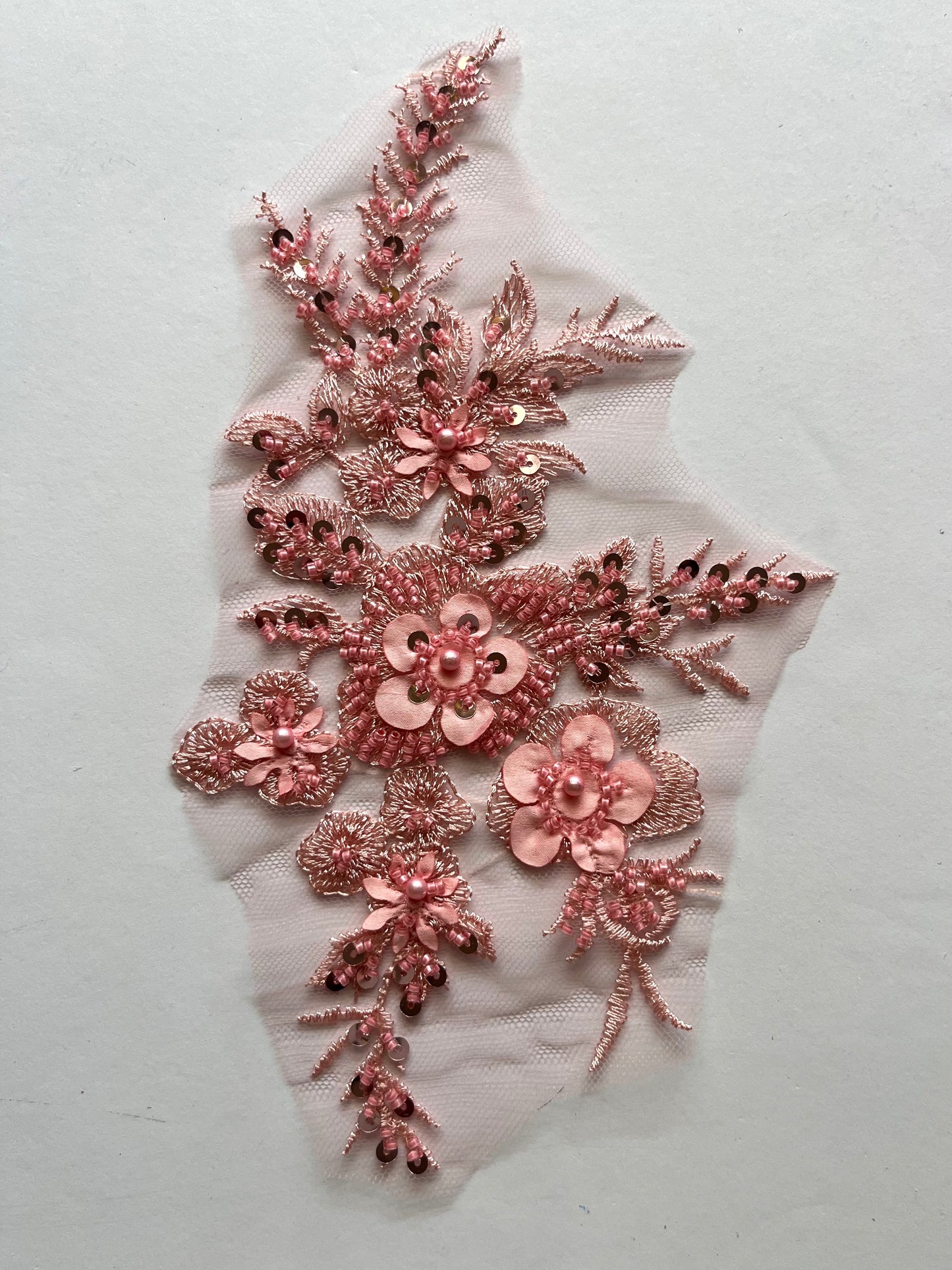 Beaded Appliqué Posy #1 - 3D#
