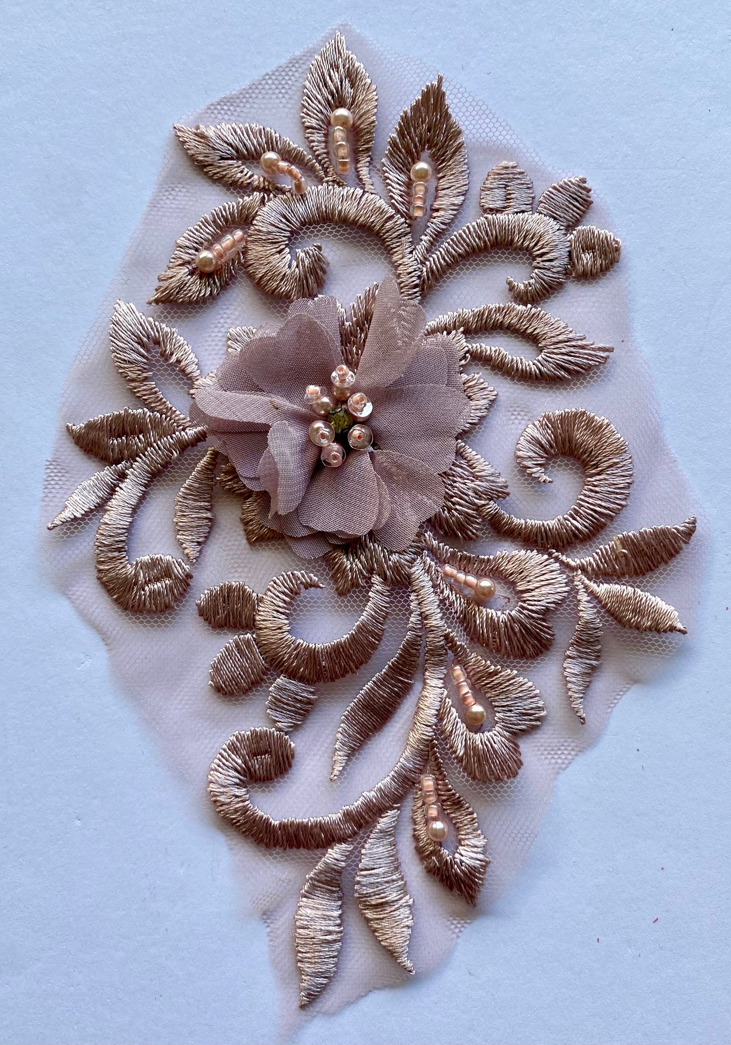 Dusky Pink Applique #10 - 3D#100