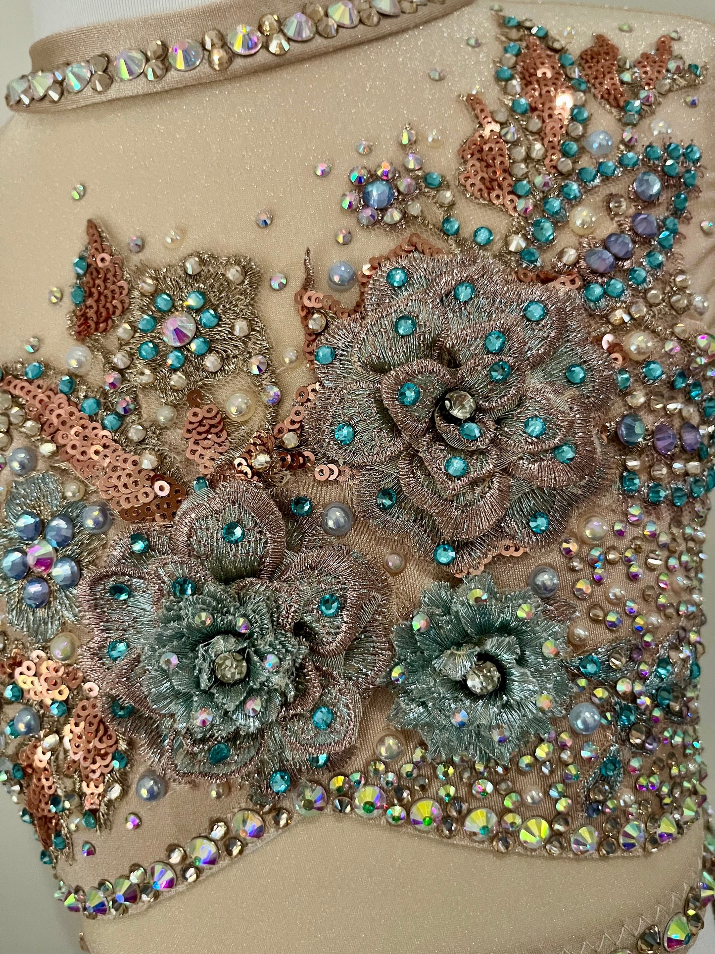 Teal and Rose Gold Lyrical Size 6
