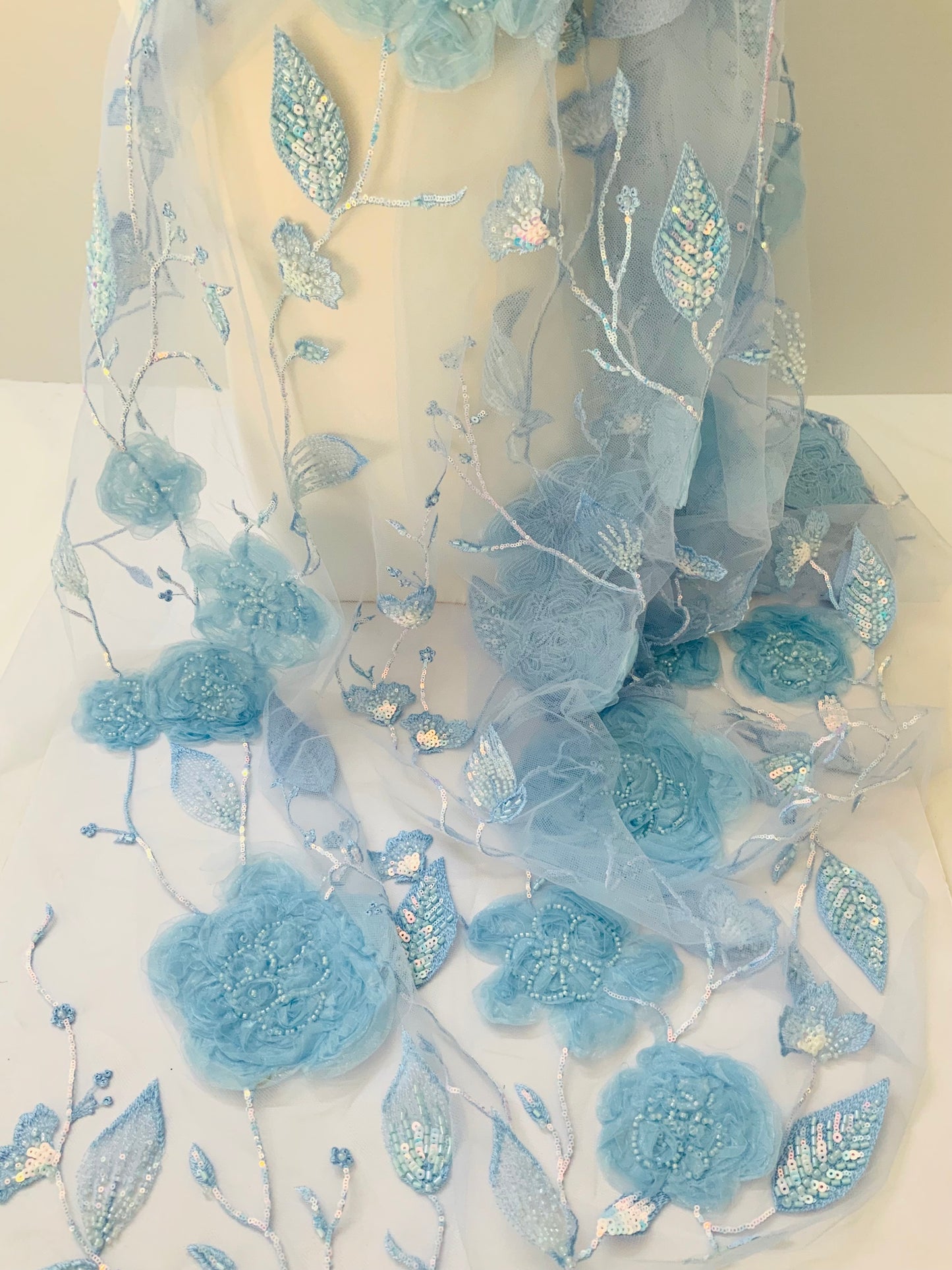 Large Roses - Baby Blue