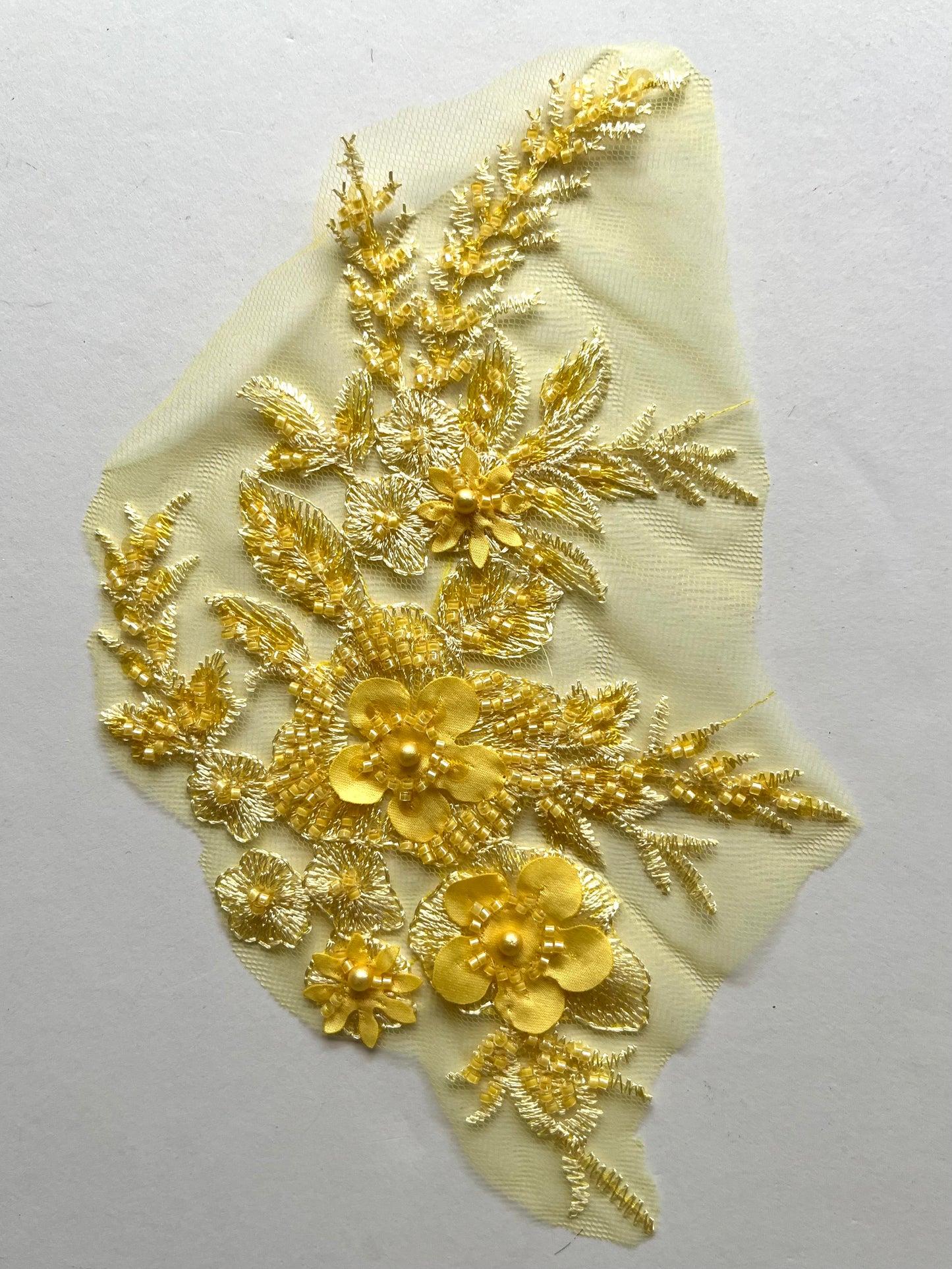 Beaded Appliqué Posy #1 - 3D#