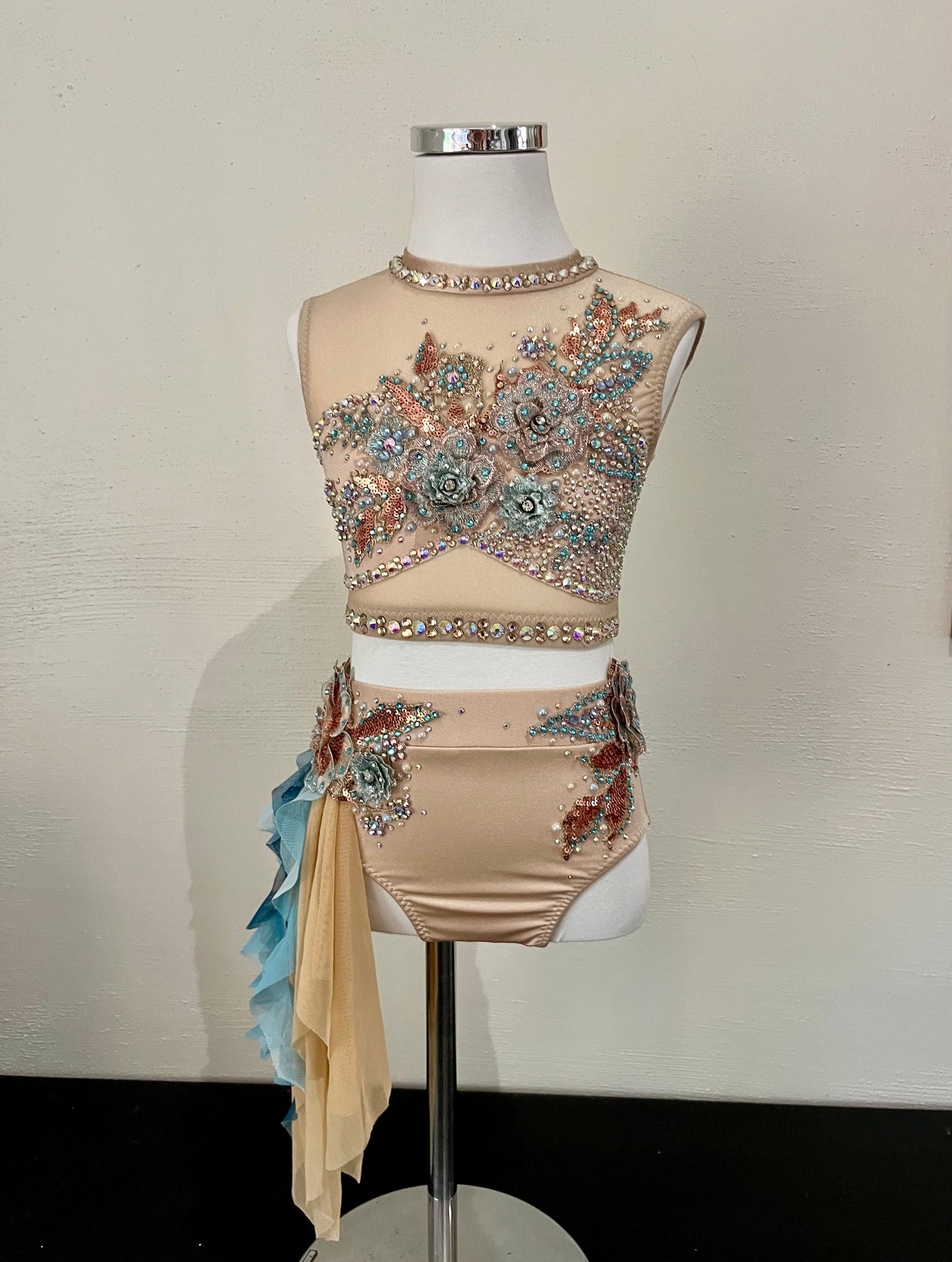 Teal and Rose Gold Lyrical Size 6