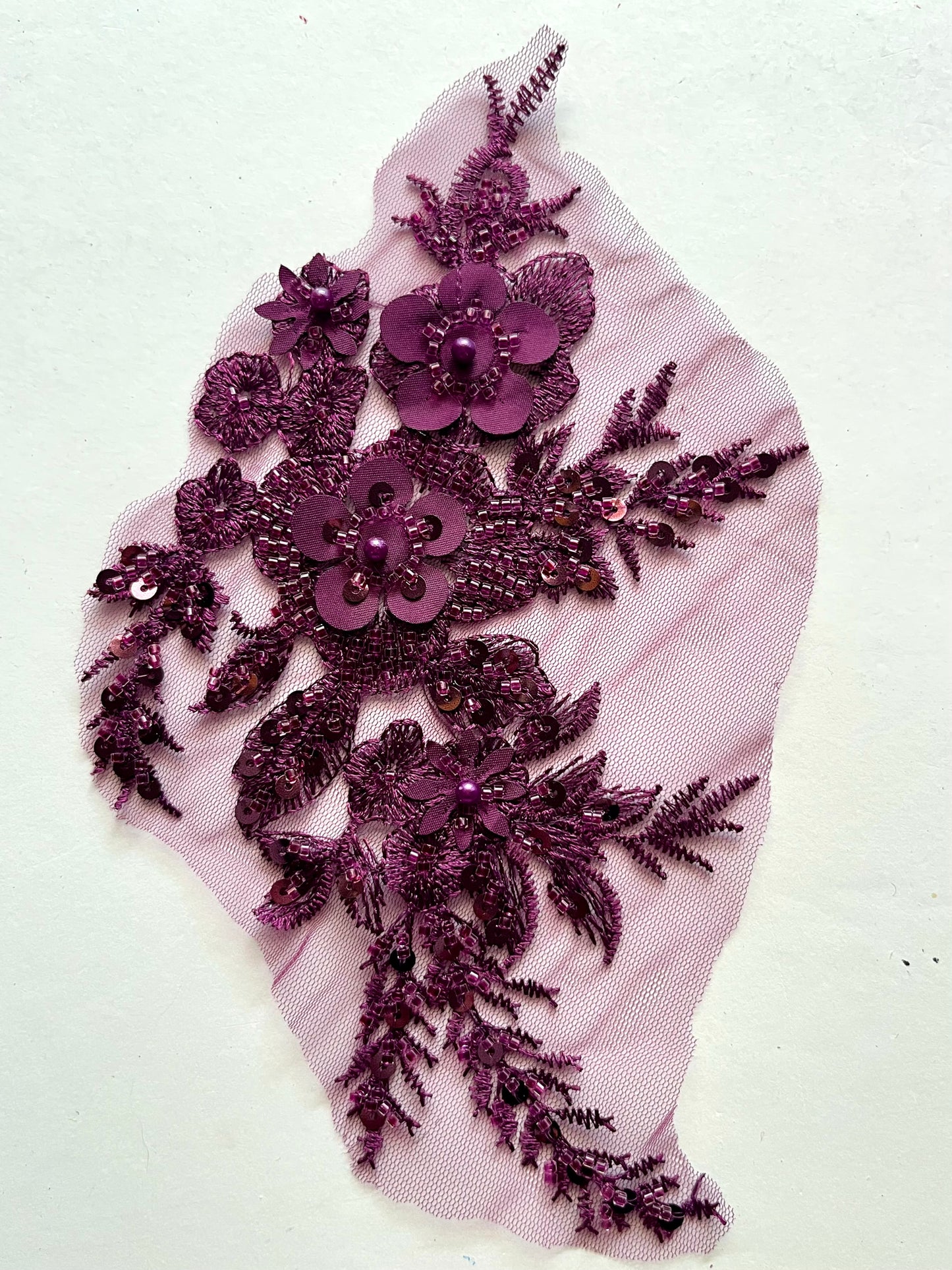 Beaded Appliqué Posy #2 - 3D#