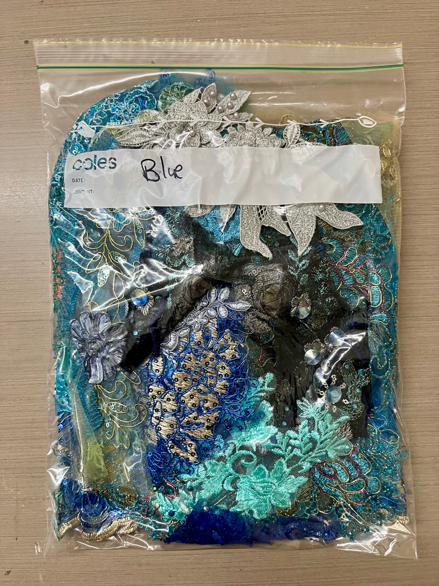 Lace Remnants -Blue #1