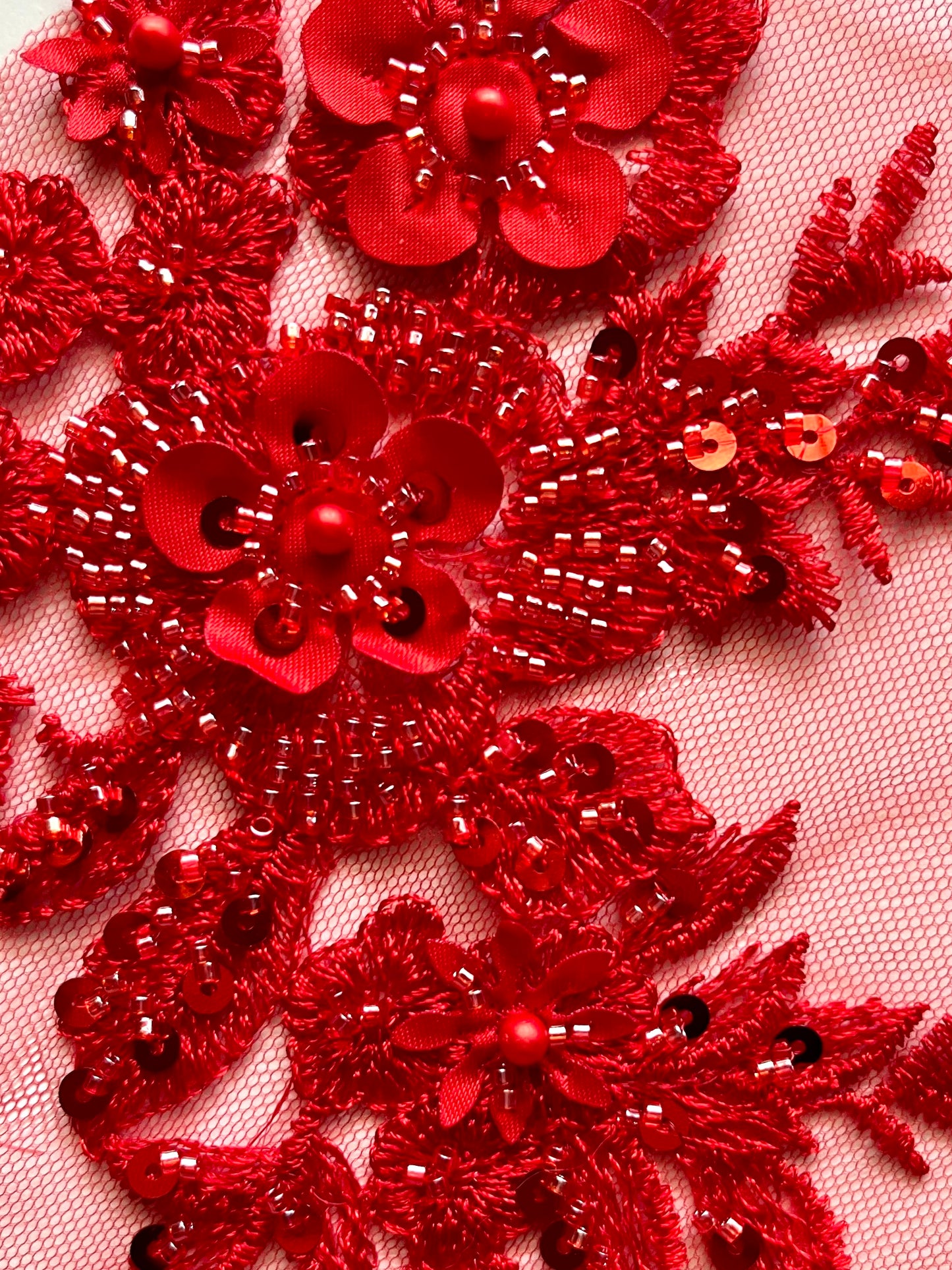 Beaded Appliqué Posy #2 - 3D#