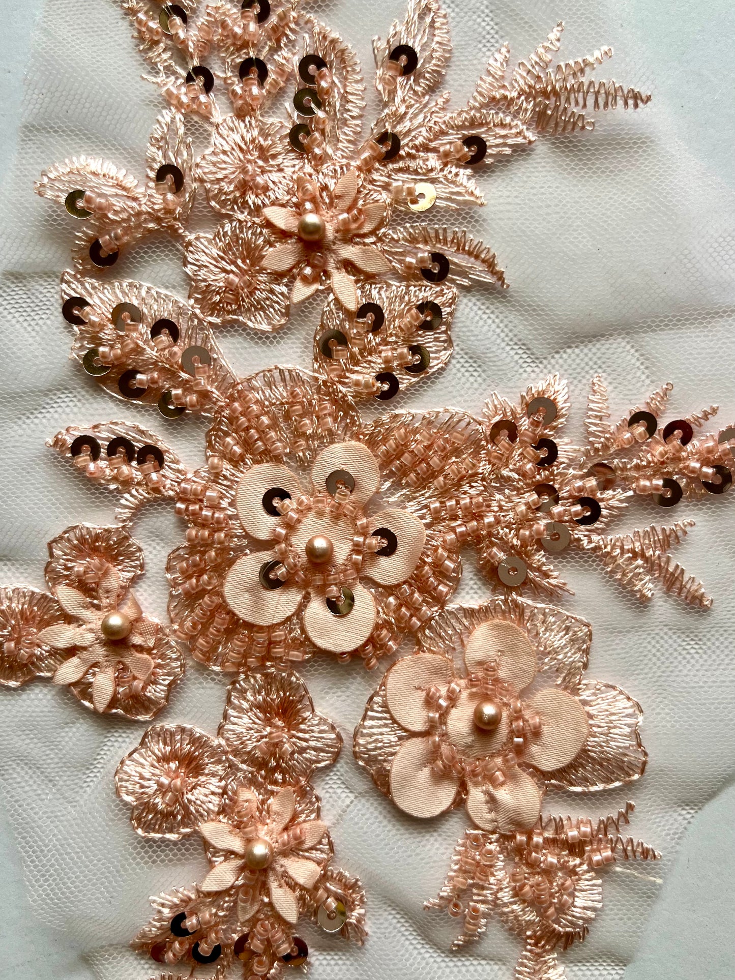 Beaded Appliqué Posy #1 - 3D#