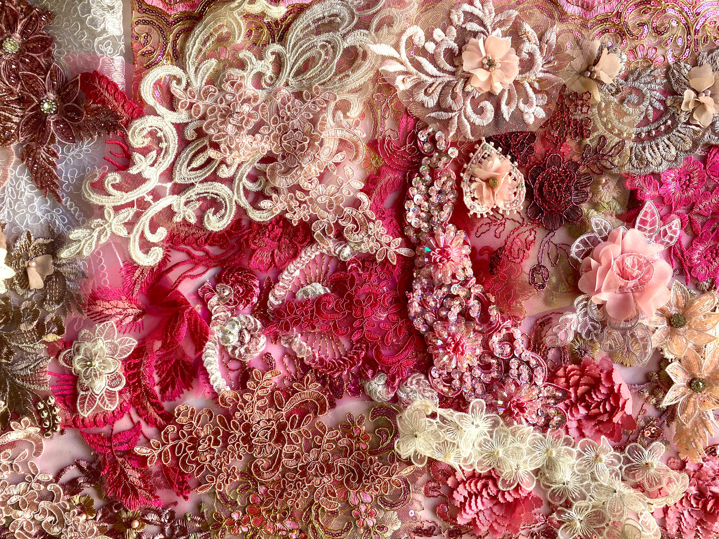 Lace Remnants -#11 Light Pink Mix