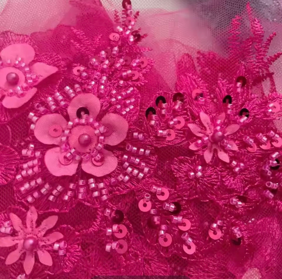 Beaded Appliqué Posy #2 - 3D#