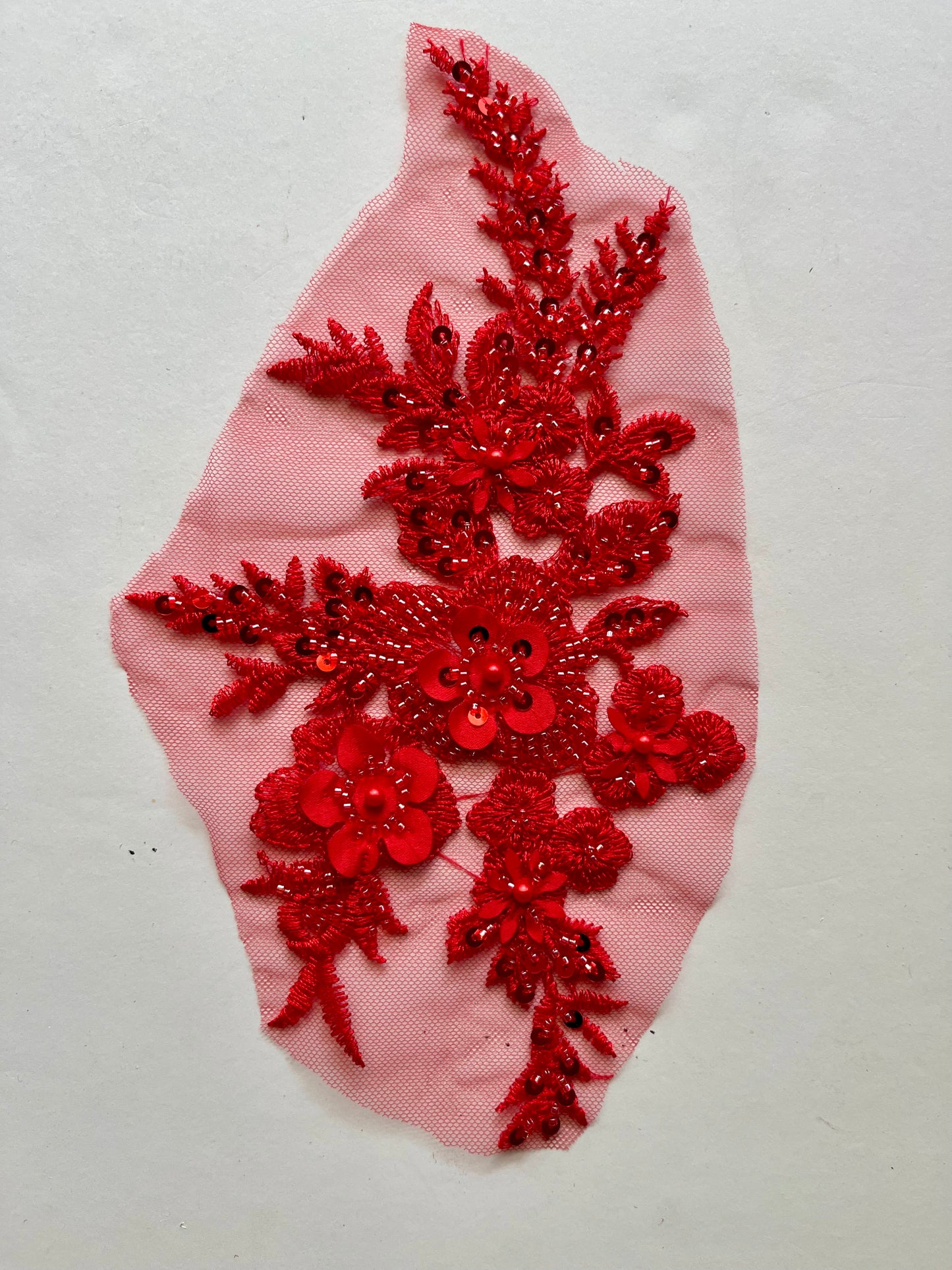 Beaded Appliqué Posy #1 - 3D#