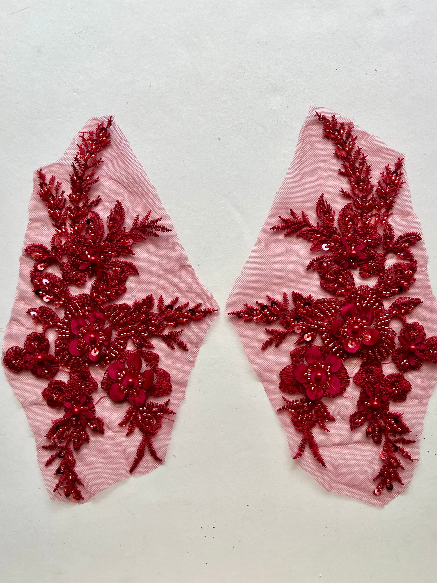 Beaded Appliqué Posy #1 - 3D#