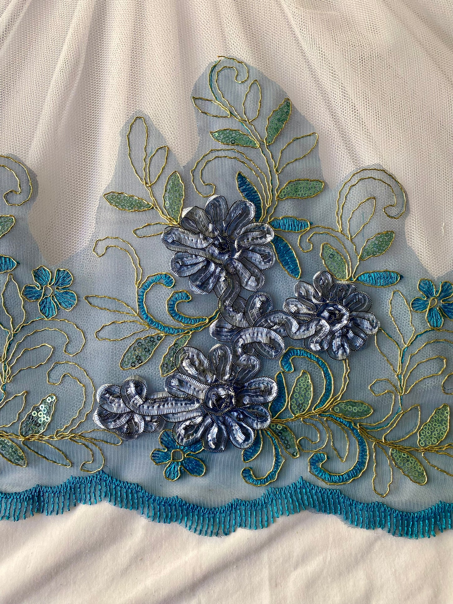 Ribbon Lace Smokey Blue #31