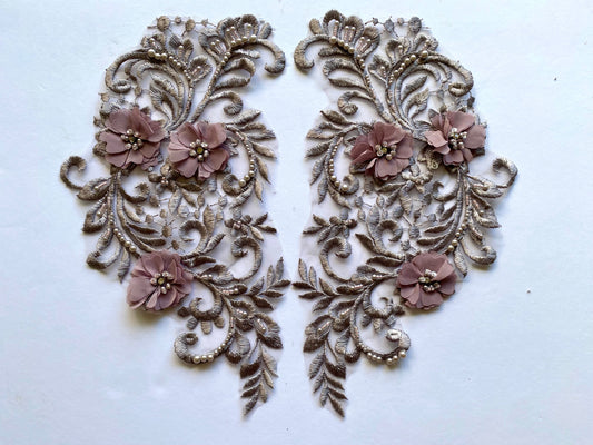 Dusky Coffee Applique #2 - N3D#102