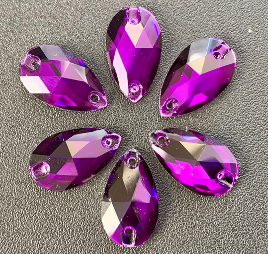 K9 Purple Velvet Teardrop