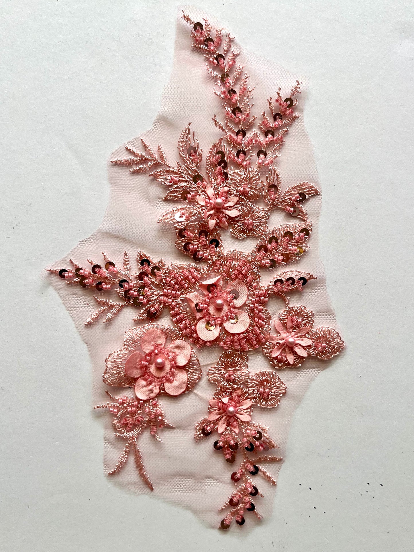 Beaded Appliqué Posy #1 - 3D#